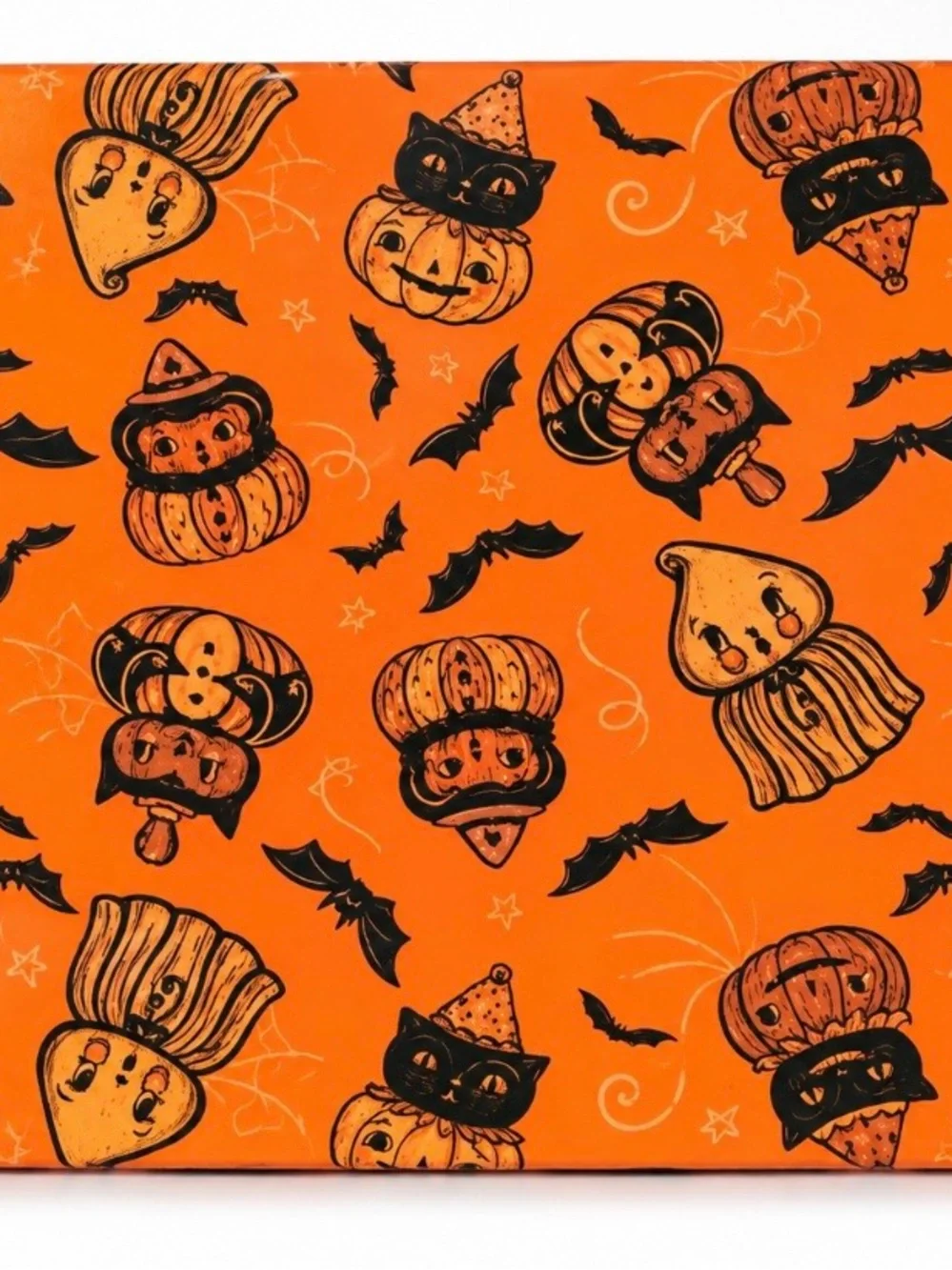 Halloween Vampire Salt & Pepper Shaker Set - Orange & Black